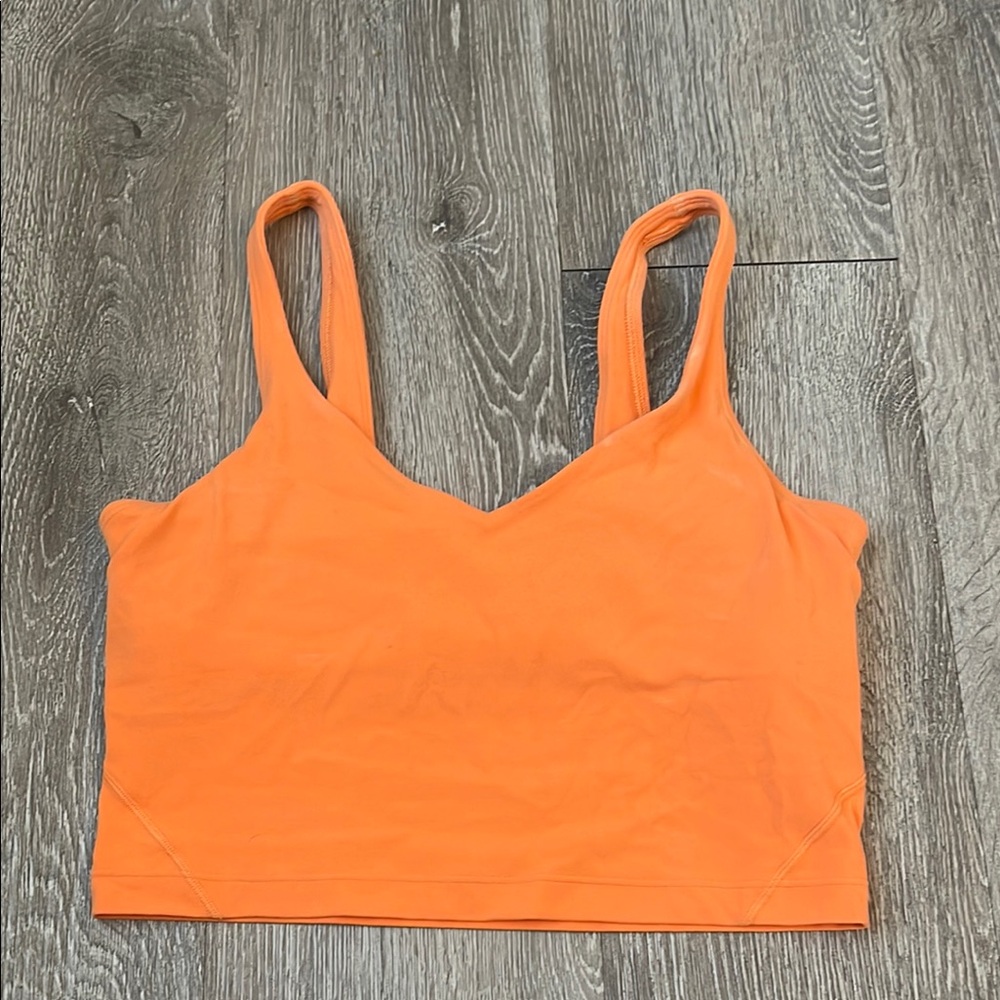 lululemon athletica Align Orange Crop Top